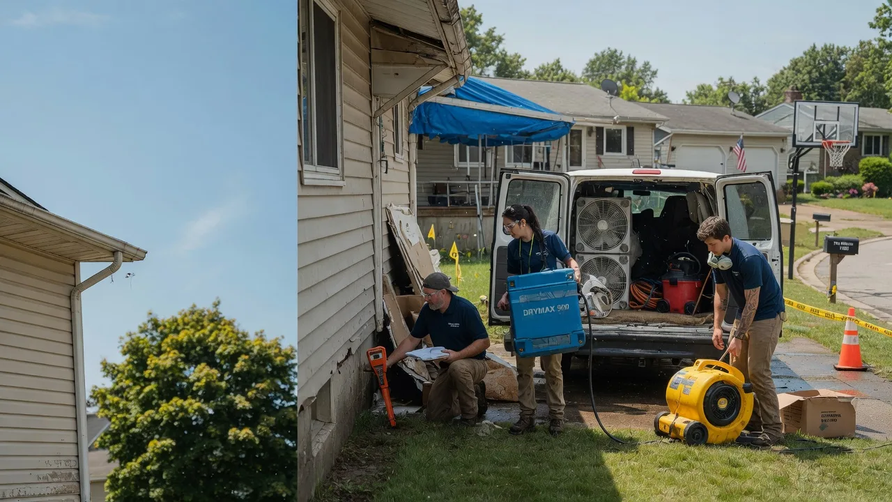 Ceiling Leak Cleanup in Kewaskum, WI near me